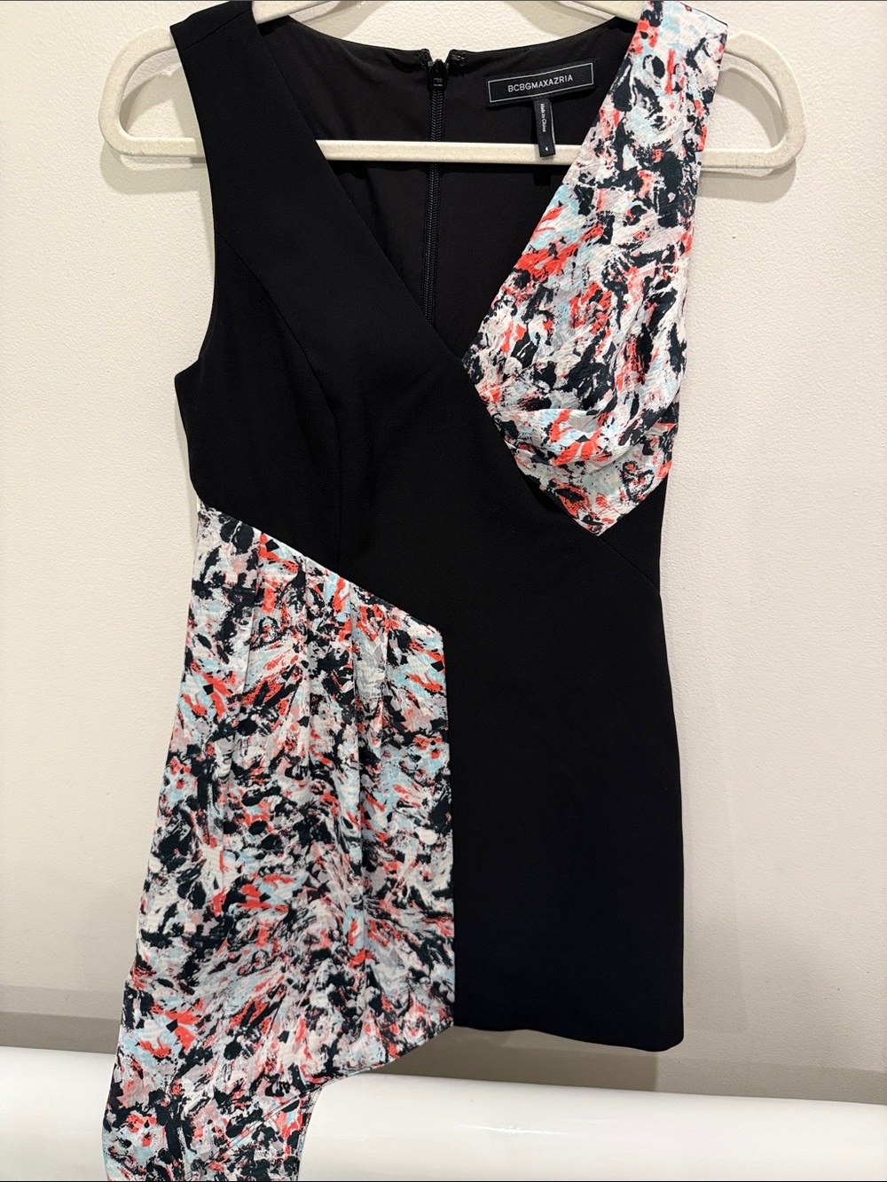 BCBGMaxAzria Black Asymmetrical Dress